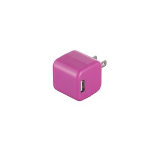 BUFFALO USB充電器(ACアダプタ) 2ポートタイプ キューブ型 ピンク BSIPA06PK