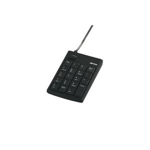 BUFFALO テンキーボード USB接続 16mmピッチ Tabキー付 ブラック BSTK04BK