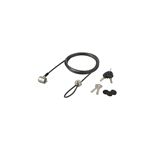 BUFFALO 防犯グッズ 8枚ディスク構造シリンダー錠ワイヤーロック 4mm径 BSL02M4