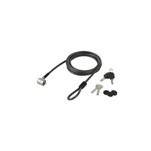 BUFFALO 防犯グッズ 8枚ディスク構造シリンダー錠ワイヤーロック 6mm径 BSL02M6