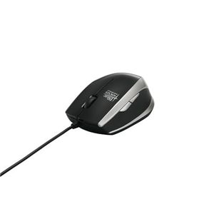 BUFFALO BlueLED有線マウス 超高感度 5ボタン USB ブラック BSMBU02BK