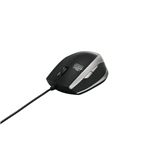 BUFFALO BlueLED有線マウス 超高感度 5ボタン USB ブラック BSMBU02BK