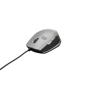 BUFFALO BlueLED有線マウス 超高感度 5ボタン USB シルバー BSMBU02SV