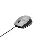 BUFFALO BlueLED有線マウス 超高感度 5ボタン USB シルバー BSMBU02SV