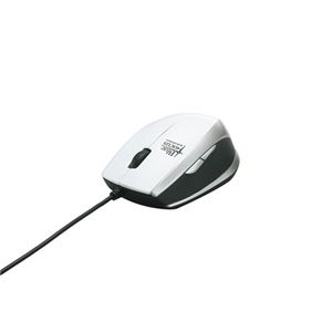 BUFFALO BlueLED有線マウス 超高感度 5ボタン USB ホワイト BSMBU02WH