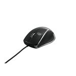 BUFFALO BlueLED有線マウス 超高感度 6ボタン 横スクロール ブラック BSMBU03BK