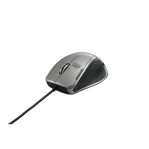 BUFFALO BlueLED有線マウス 超高感度 6ボタン 横スクロール シルバー BSMBU03SV