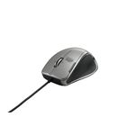 BUFFALO BlueLED有線マウス 超高感度 6ボタン 横スクロール シルバー BSMBU03SV