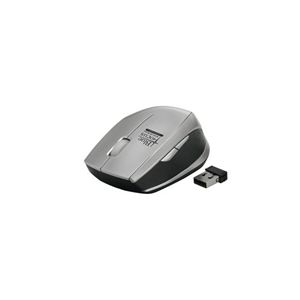 BUFFALO BlueLED無線マウス 超高感度 2.4GHz 5ボタン シルバー BSMBW02SV