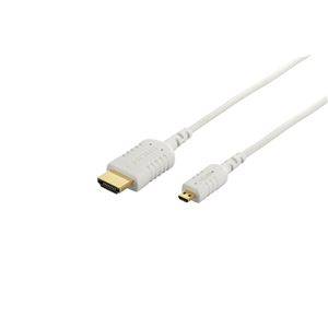 BUFFALO AVケーブル microHDMI-D:HDMI-A スリムモデル 3.0m アイボリー BSHD2530IB