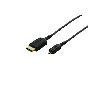 BUFFALO スマートフォン用ケーブル microHDMI:HDMI 3.0m ブラック BSMPC04H30BK