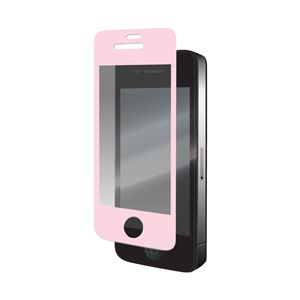 BUFFALO iPhone 4用 液晶保護フィルム 気泡「0」反射防止 ピンク BSEFIP4PK