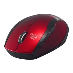 BUFFALO BlueLED無線マウス 超高感度 2.4GHz 横スクロール レッド BSMBW05RD