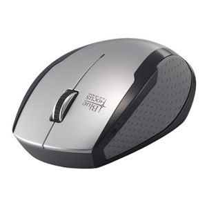 BUFFALO BlueLED無線マウス 超高感度 2.4GHz 横スクロール シルバー BSMBW05SV