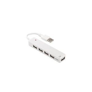 BUFFALO USB2.0Hub バスパワー 5ポート スマホ推奨ポート付 ホワイト BSH5U03WH