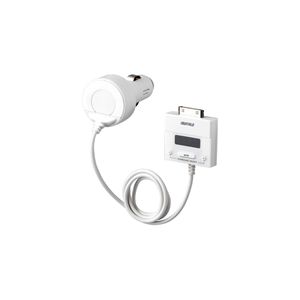 BUFFALO iPod/iPhone用 FMトランスミッター オートスキャン ホワイト BSFM08WH