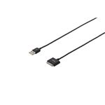 BUFFALO Apple用USBケーブル USB-A:Dock MFI認証 ロック付 0.2m 黒 BSIPC07U02BK