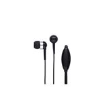 BUFFALO ステレオイヤフォン スマートフォン用 マイク付 ブラック BSEP17BK