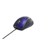 BUFFALO HyperBlueLED有線マウス 節電 6ボタン 横スクロール ブルー BSMBU03HBL