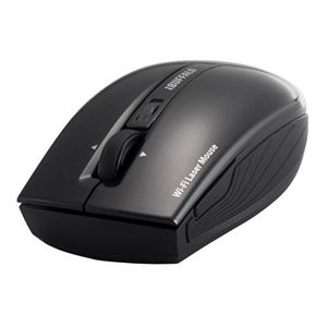 BUFFALO レーザー式無線マウス Wi-Fi-Direct 5ボタン チルト ブラック BSMLW15DBK