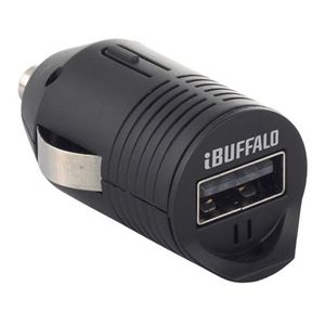 BUFFALO 充電用USBアダプター シガーソケット対応 1ポート ブラック BSMPA07BK