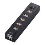 BUFFALO USB2.0Hub セルフ&バスパワー 7ポート 節電モデル ブラック BSH7AE03BK