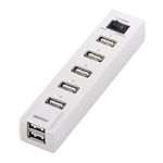 BUFFALO USB2.0Hub セルフ&バスパワー 7ポート 節電モデル ホワイト BSH7AE03WH