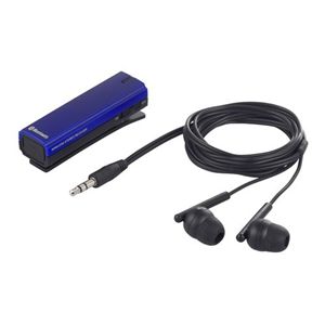 BUFFALO オーディオレシーバー&イヤホン Bluetooth3.0+EDR対応 ブルー BSHSBE13BL