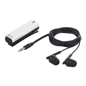 BUFFALO オーディオレシーバー&イヤホン Bluetooth3.0+EDR対応 ホワイト BSHSBE13WH