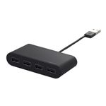 BUFFALO USB2.0Hub バスパワー 4ポート Mac Logo認定取得 ブラック BSH4U15BK
