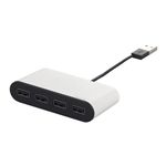 BUFFALO USB2.0Hub バスパワー 4ポート Mac Logo認定取得 ホワイト BSH4U15WH