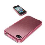 BUFFALO iPhone 4S/4両用 ラメTPUケース 液晶/背面フィルム付 ピンク BSIP11PCT2PK