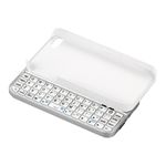 BUFFALO 無線キーボード Bluetooth2.0 iPhone4S/4用ケース一体型 ライト付 ホワイト BSKBB12WH