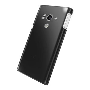 BUFFALO Xperia acro HD用 3Hハードケース 選べる保護フィルム2枚付 ブラック BSMPACROHHBK