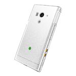 BUFFALO Xperia acro HD用 ラメハードケース 選べる保護フィルム2枚付 ラメクリア BSMPACROHLHCR