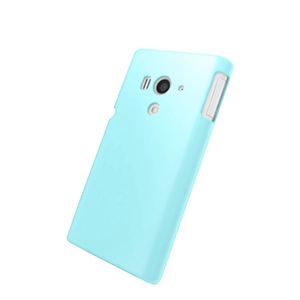 BUFFALO Xperia acro HD用 蓄光シリコンケース 液晶保護フィルム付 ライトブルー BSMPACROHLSLB