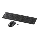 BUFFALO 無線キーボード Simpring対応 2.4GHz 108キー BlueLEDマウスセット ブラック SRKMB01BK
