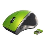 BUFFALO BlueLED無線マウス Simpring対応 2.4GHz 5ボタン 横スクロール グリーン SRMB01GR