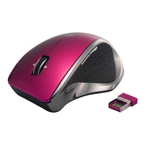 BUFFALO BlueLED無線マウス Simpring対応 2.4GHz 5ボタン 横スクロール ピンク SRMB01PK