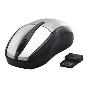 BUFFALO BlueLED無線マウス 超高感度 Simpring対応 2.4GHz シルバー SRMB02SV