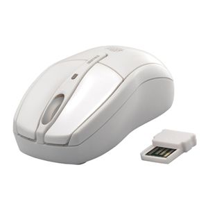 BUFFALO BlueLED無線マウス 超高感度 Simpring対応 2.4GHz ホワイト SRMB02WH