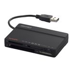 BUFFALO 高速カードリーダーライター 4倍速 TurboPC EX 52+5メディア対応 ブラック BSCR05TU2BK