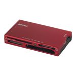 BUFFALO 高速カードリーダーライター 4倍速 TurboPC EX 58メディア対応 レッド BSCR08U2RD