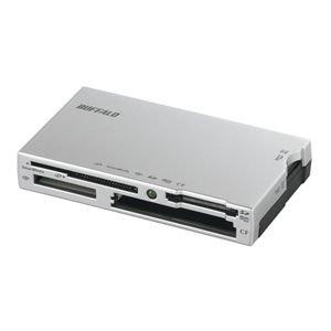 BUFFALO 高速カードリーダーライター 4倍速 TurboPC EX 58メディア対応 シルバー BSCR08U2SV