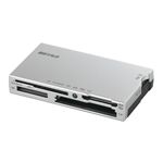 BUFFALO 高速カードリーダーライター 4倍速 TurboPC EX 58メディア対応 シルバー BSCR08U2SV