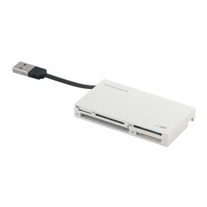 BUFFALO 高速カードリーダーライター 2倍速 56+1メディア対応 ホワイト BSCR11U2WH