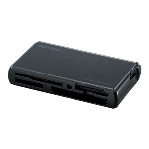 BUFFALO 高速カードリーダーライター 3倍速 TurboPC EX 58メディア対応 シャイニーブラック BSCR14U2BK