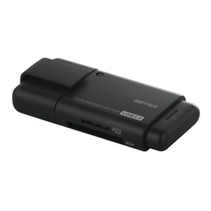 BUFFALO 高速カードリーダーライター 9倍速 USB3.0対応 26+4メディア対応 ブラック BSCRD04U3BK