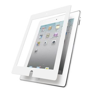 BUFFALO iPad(2012年モデル)用 液晶保護フィルム 気泡「0」 光沢 ホワイト BSEFGIPD12WH
