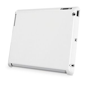 BUFFALO iPad(2012年モデル)用 衝撃吸収ハードケース 液晶保護フィルム付 ホワイト BSIPD12BHWH